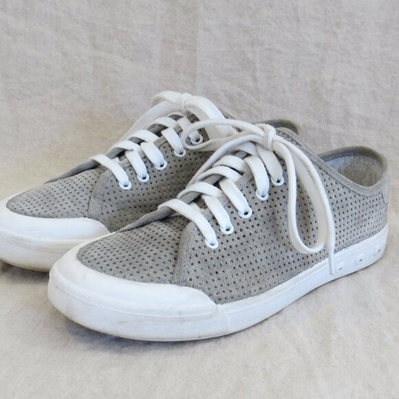 Rag & Bone Standard Issue Perforated Suede Leather Sneakers SIZE 39.5 (US 9.5) - Picture 1 of 12